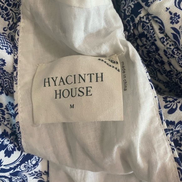 Hyacinth House Navy Scroll Print Toula Midi Dress - Picture 7 of 7